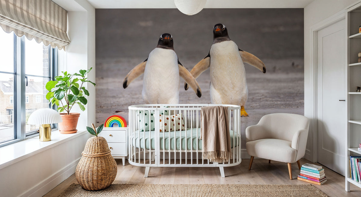 Penguin Promenade Mural Wallpaper - room preview 04