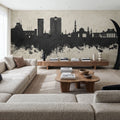 Muscat Oman Skyline Concrete Mural Wallpaper - room preview 04