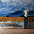 Winter Lake Mural Wallpaper - room preview 04