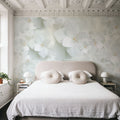 Hydrangea Whites Mural Wallpaper - room preview 04