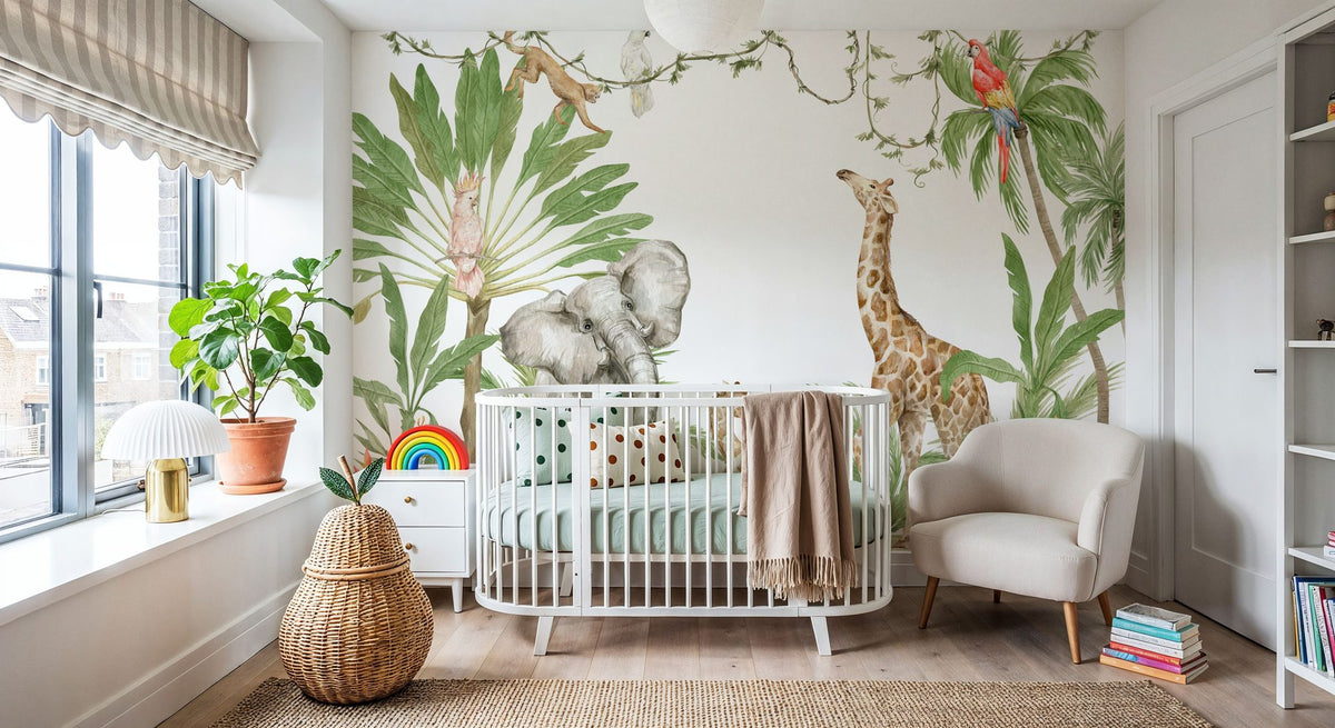 Jungle Friends Mural Wallpaper - room preview 04