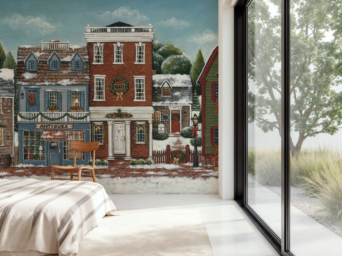 Christmas Village II Mural Wallpaper - room preview 04