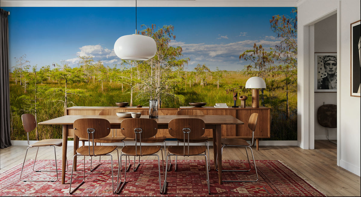 Dwarf Cypress Trees Mural Wallpaper - room preview 04