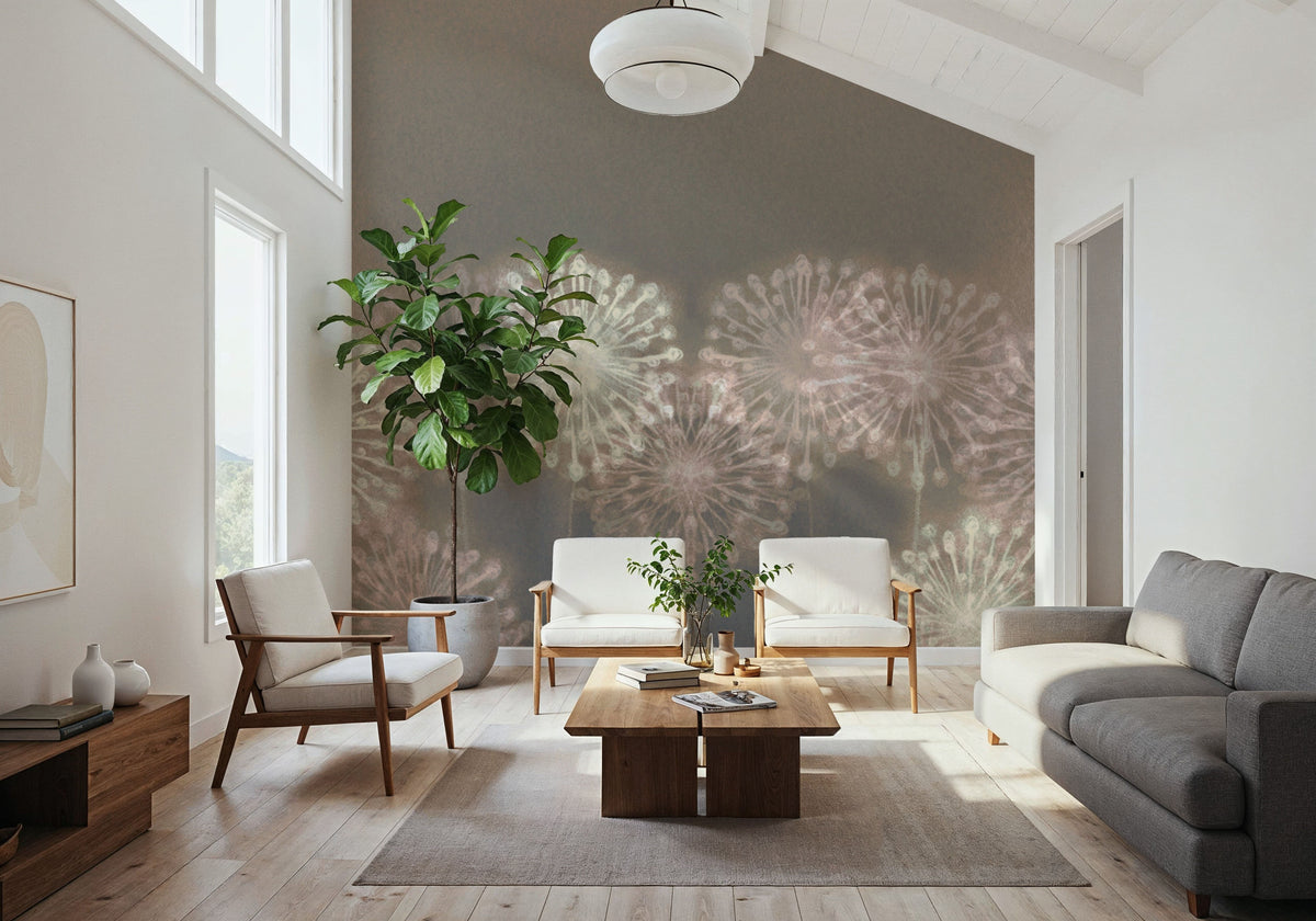 Harmony Allium Blooms Mural Wallpaper - room preview 04