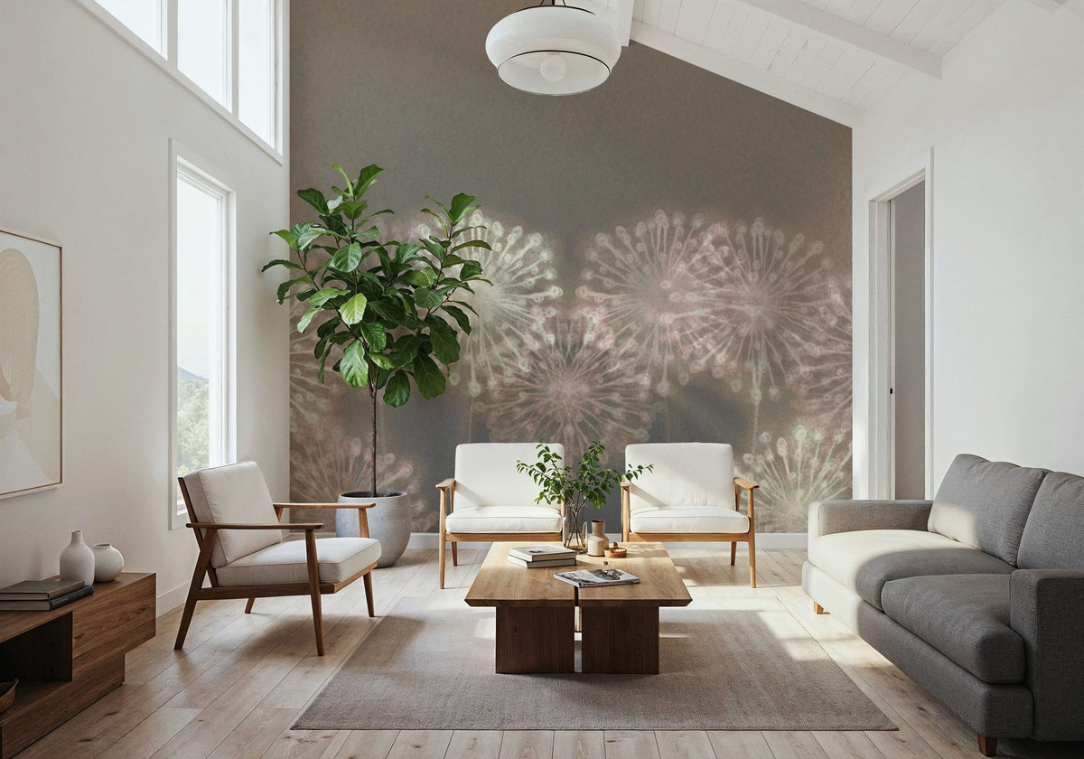 Harmony Allium Blooms Mural Wallpaper - room preview 04