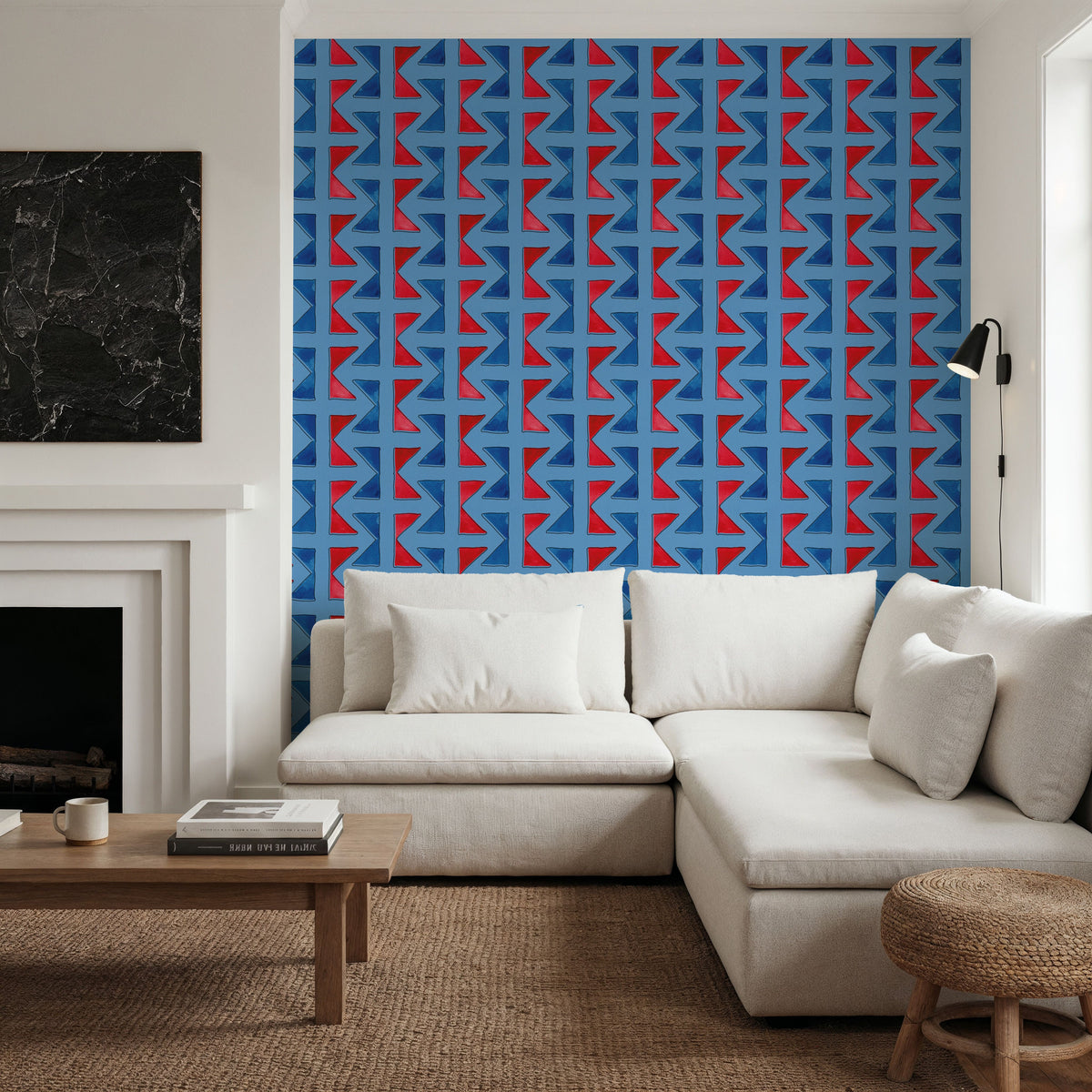 Seafood Shanty Baby Blue II Mural Wallpaper - room preview 04