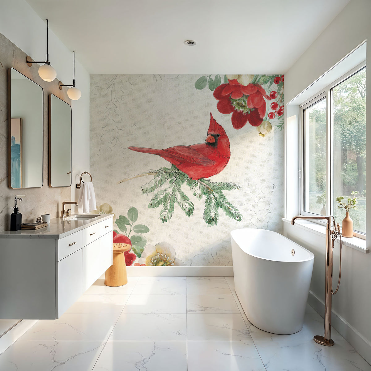 Holiday Traditions V Mural Wallpaper - room preview 04