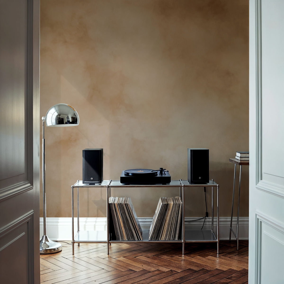Soft Fog, Orange Mural Wallpaper - room preview 04