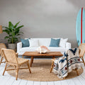 When Sea Becomes Sky BW Mural Wallpaper - room preview 04