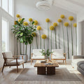 Minimalist Craspedia Mural Wallpaper - room preview 04