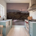 Misty Harbor Bridge Mural Wallpaper - room preview 04