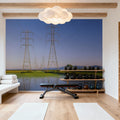 Rural Power Lines Mural Wallpaper - room preview 04
