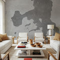 Yellowstone Lake Grey Mural Wallpaper - room preview 04
