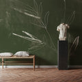 Leaf Lines II Mural Wallpaper - room preview 04