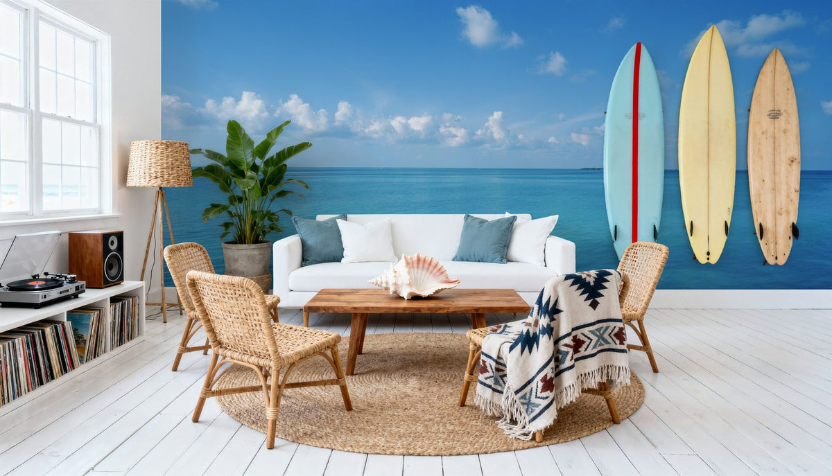 Serene Horizon Mural Wallpaper - room preview 04