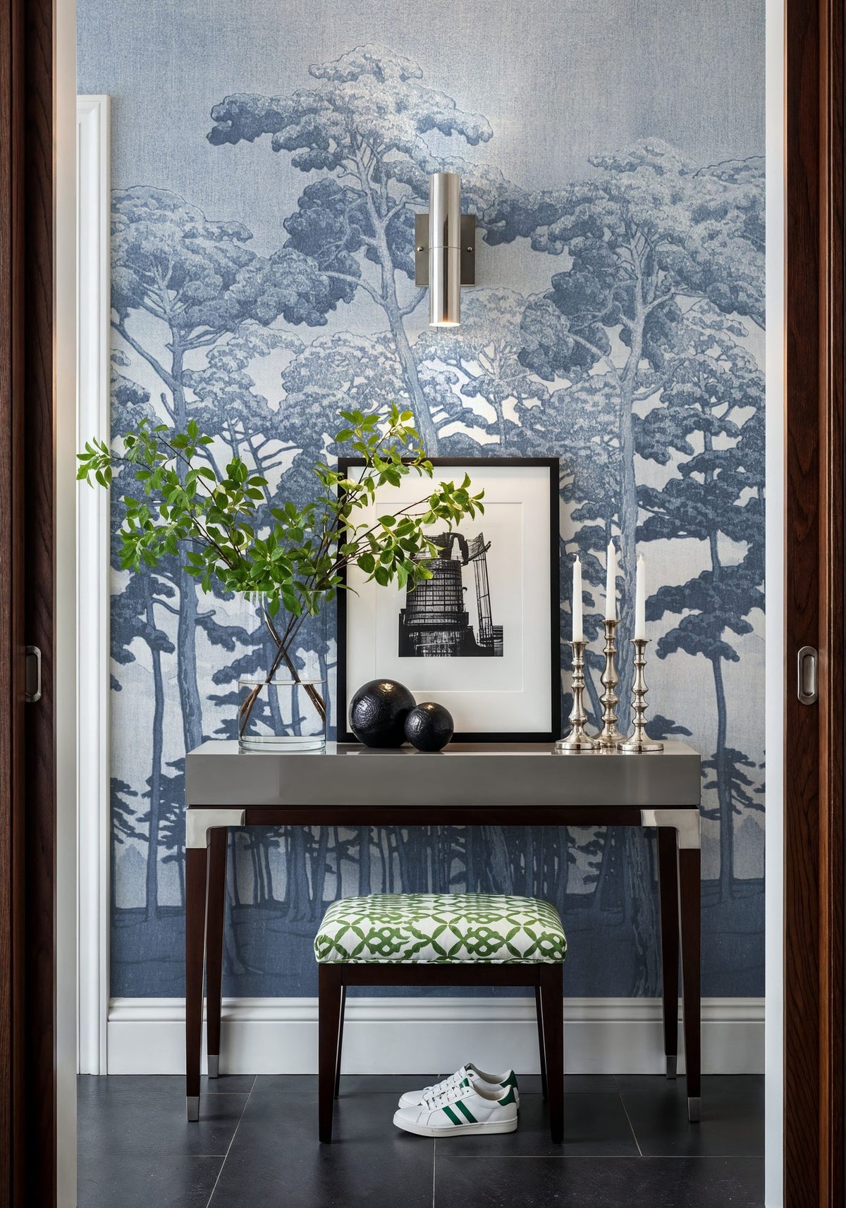 Tranquil Pinescape, Sky Mural Wallpaper - room preview 04