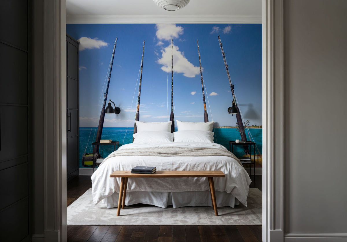 Deep Sea Rods Mural Wallpaper - room preview 04
