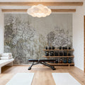Vintage Peonies Mural Wallpaper - Neutral Tone - room preview 04