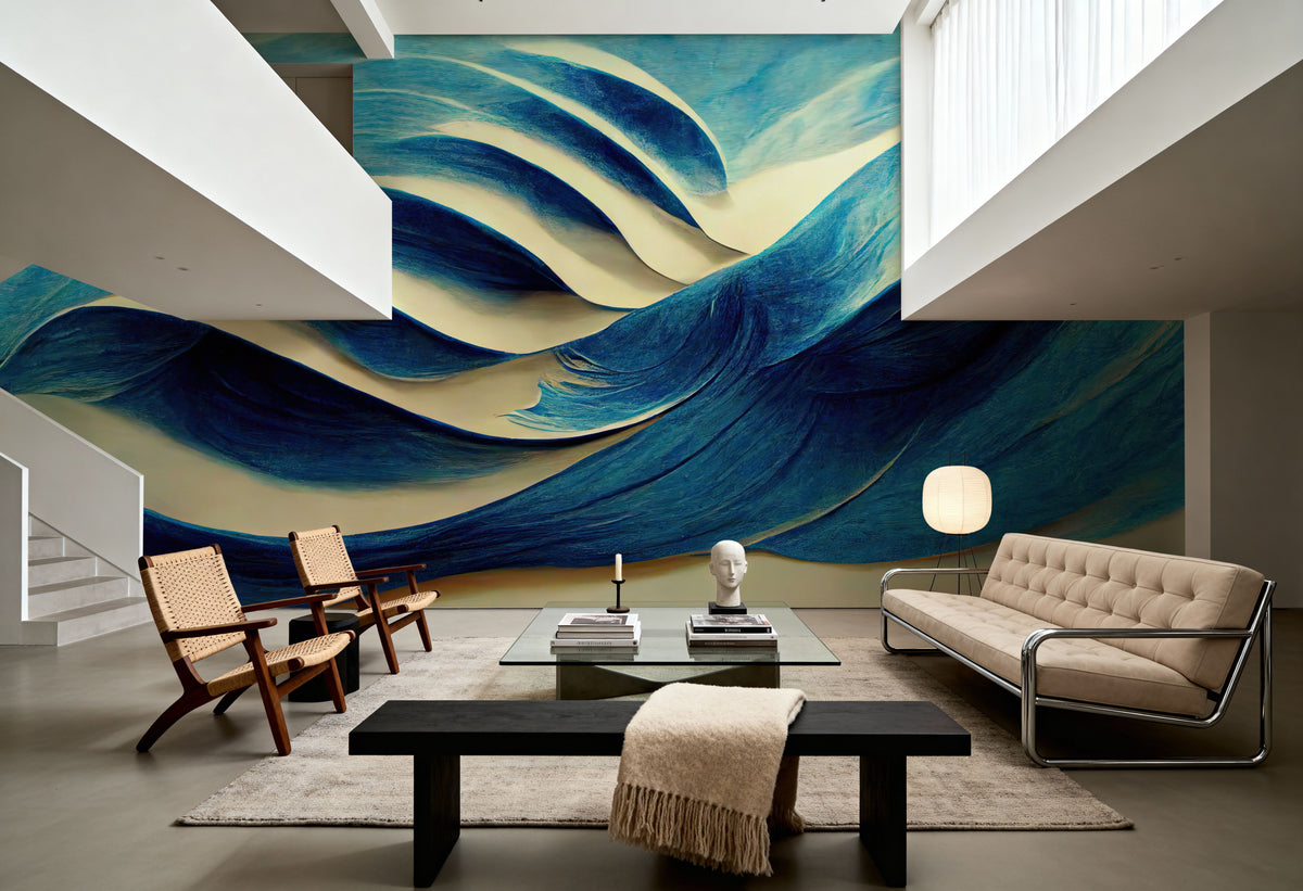 Tactile Waves Mural Wallpaper - room preview 04