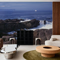 Sailing the Rugged Coast Mural Wallpaper - room preview 04