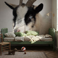 Pippa the Goat IV Mural Wallpaper - room preview 04