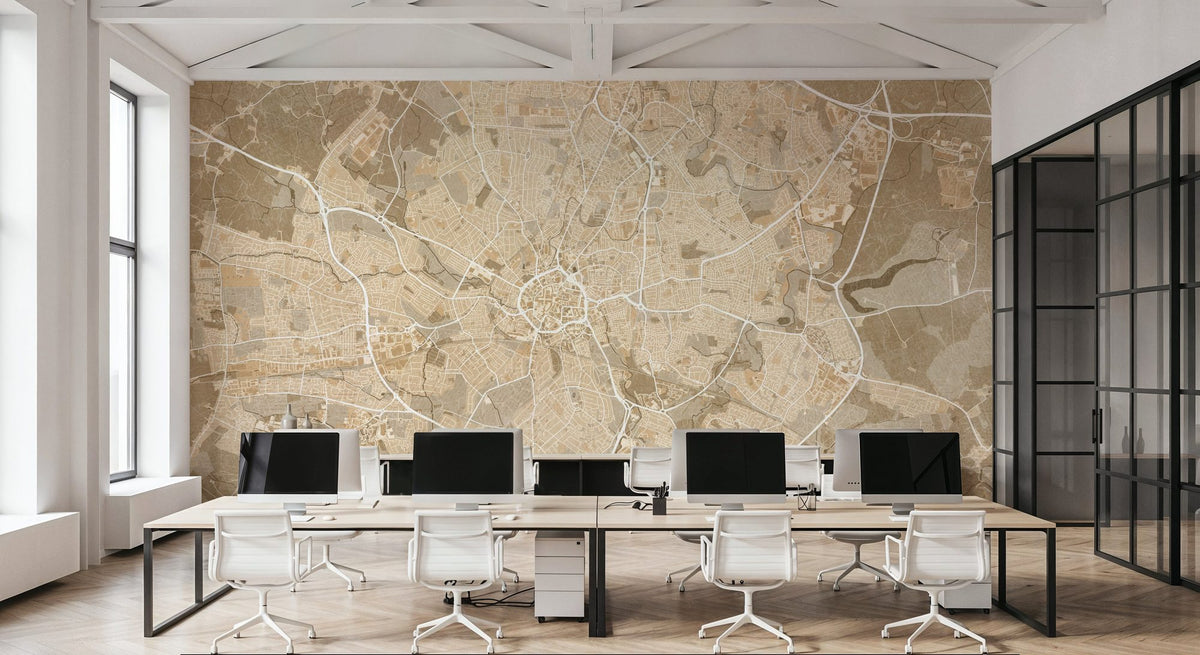 Coventry Ochre Mural Wallpaper - room preview 04