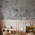 Spring Valley Grey Mural Wallpaper - room preview 04