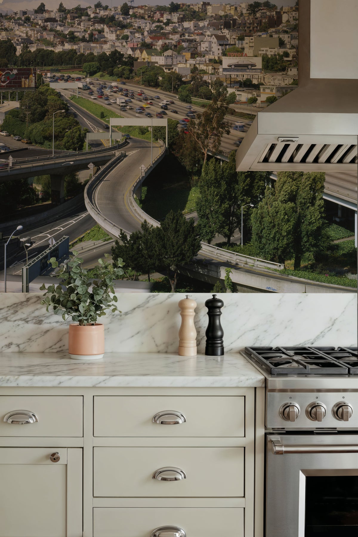 Hillside Highway Mural Wallpaper - room preview 04