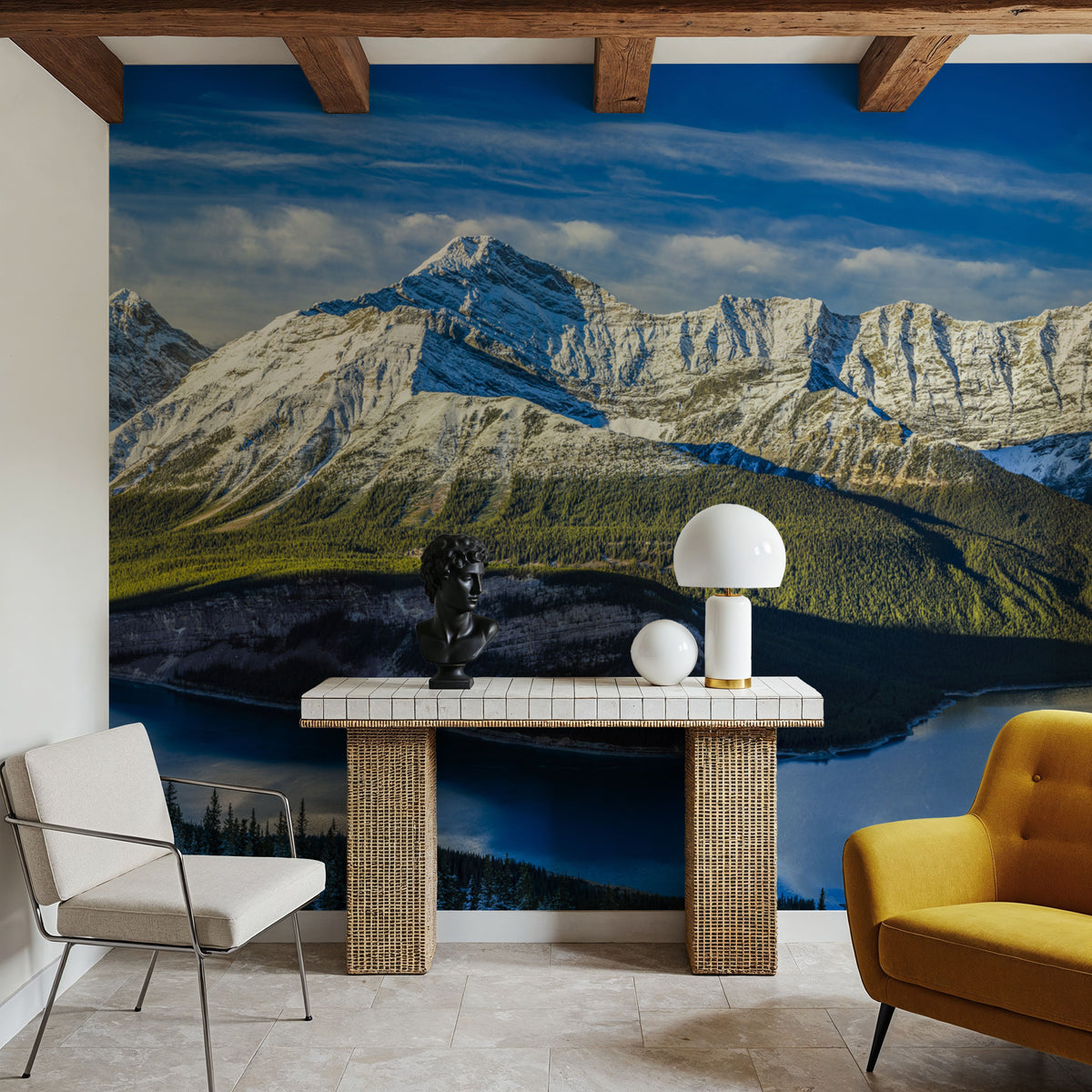 Mt. Nestor, and Goat Mountain Mural Wallpaper - room preview 04