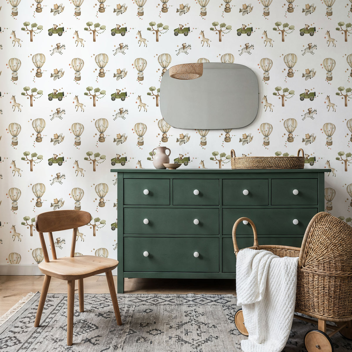 Savannah Adventure, Pattern Mural Wallpaper - room preview 04