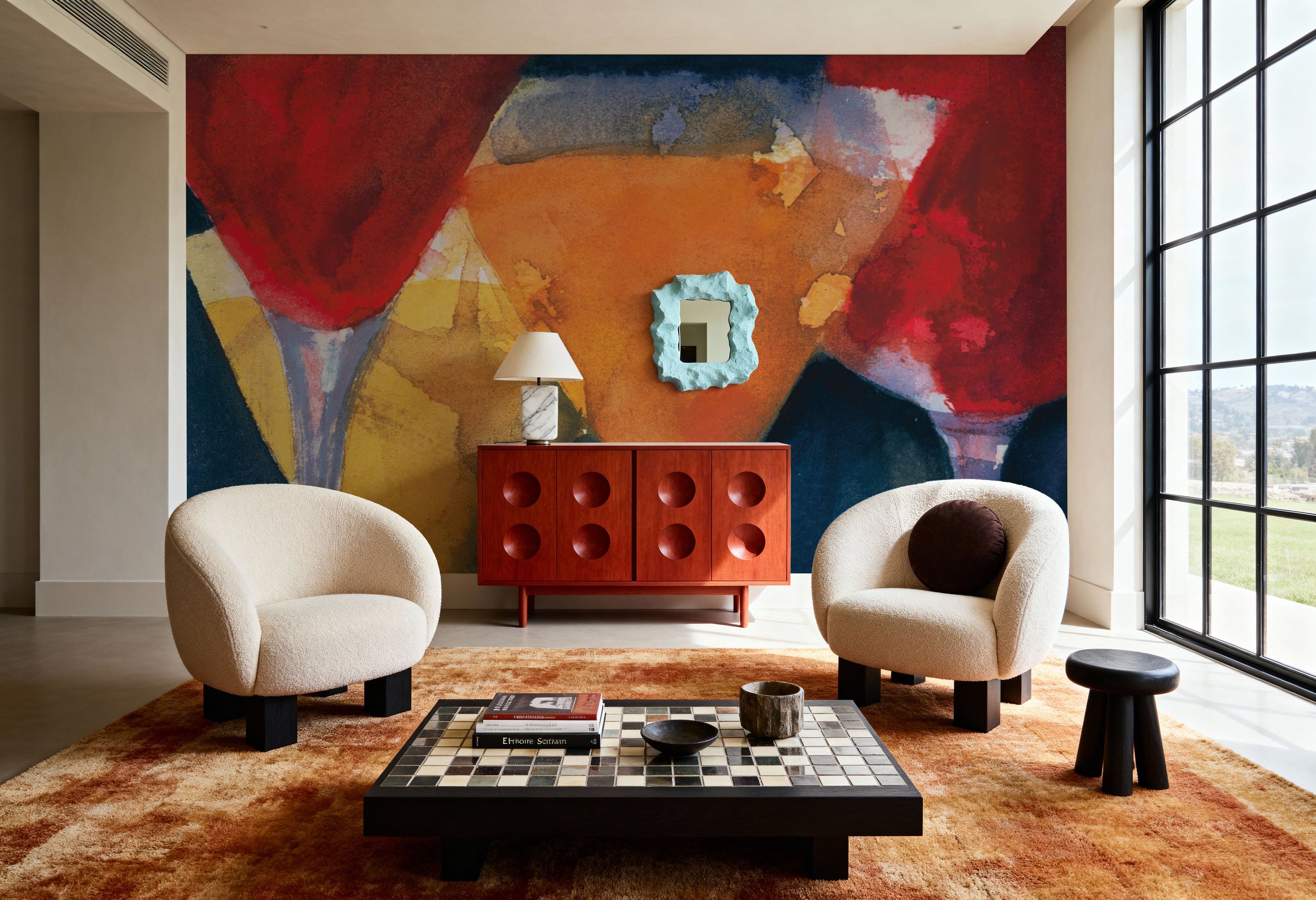 Four Mixed Drinks Mural Wallpaper