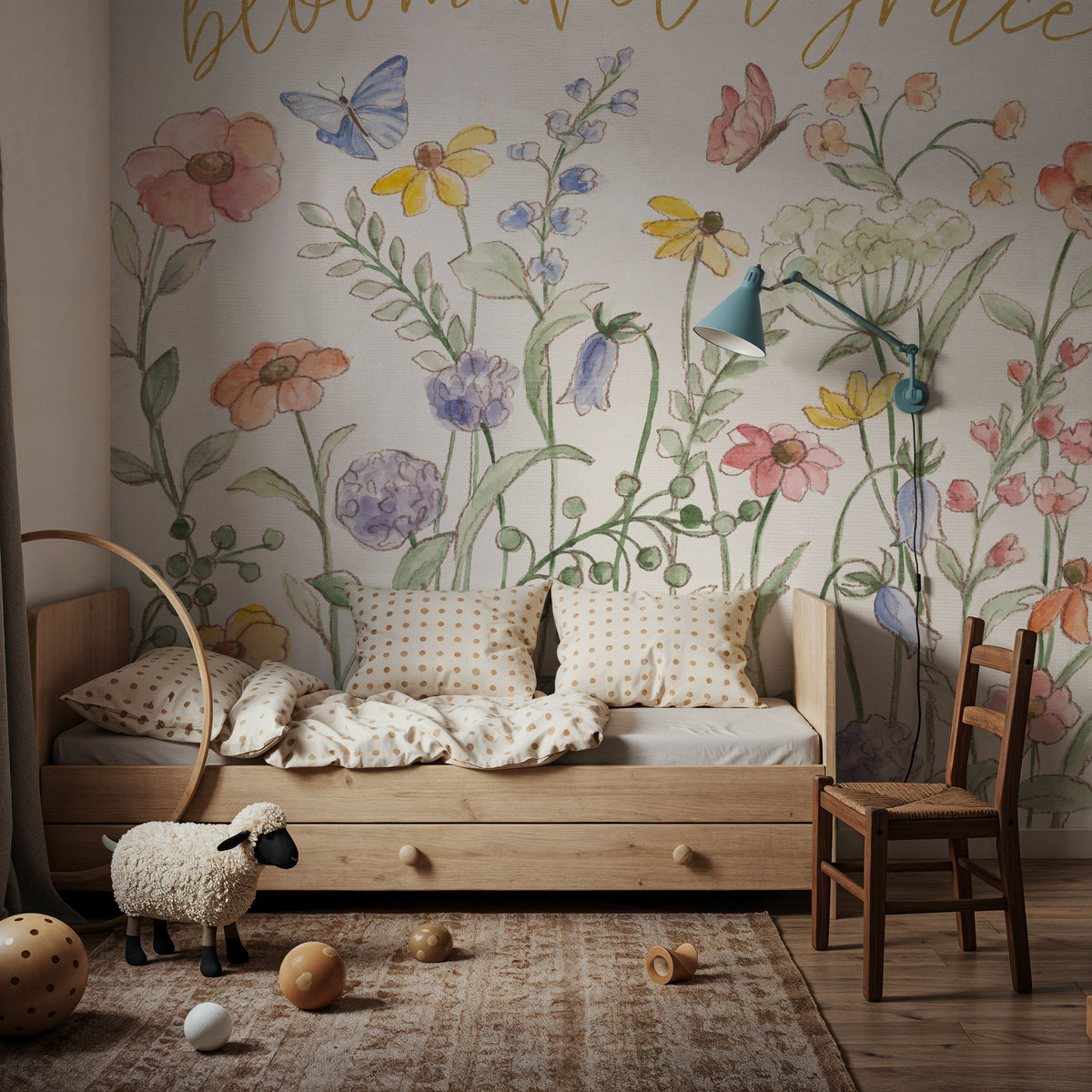 Wild Blooms III Mural Wallpaper - room preview 04