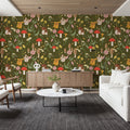 Mushroom Magic, Crocodile Mural Wallpaper - room preview 04