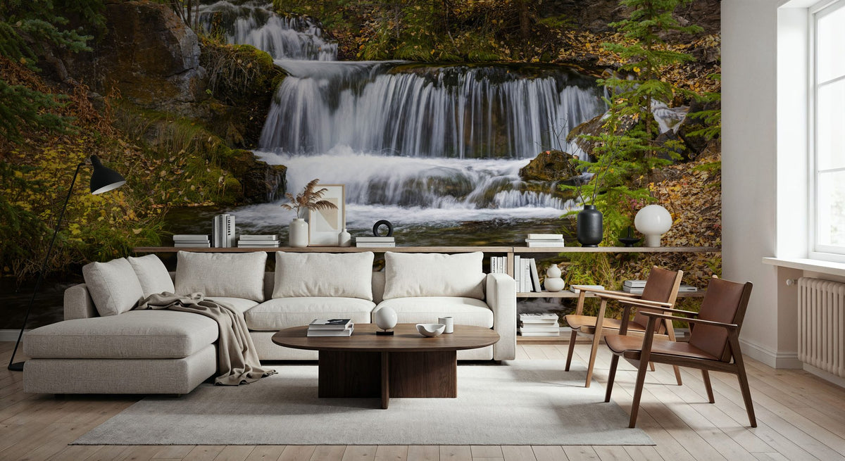 Autumn Waterfall Mural Wallpaper - room preview 04