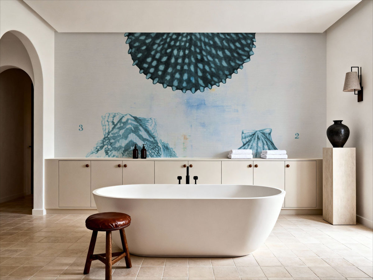 Blue Bay VII Mural Wallpaper - room preview 04