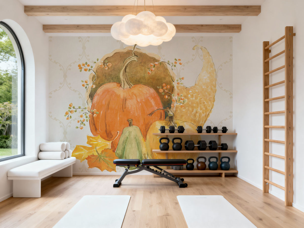 Harvest Wishes IV Mural Wallpaper - room preview 04