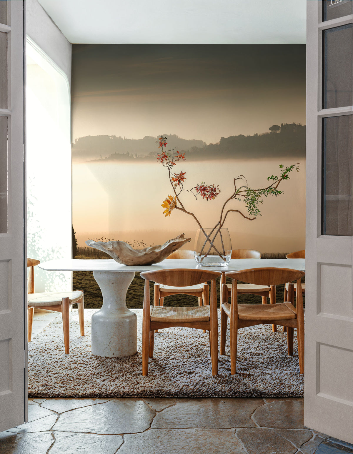 Foggy Grapes Mural Wallpaper - room preview 04