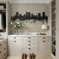 Fort Worth Texas Skyline Concrete Mural Wallpaper - room preview 04
