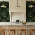Mosses, Deep Green Mural Wallpaper - room preview 04