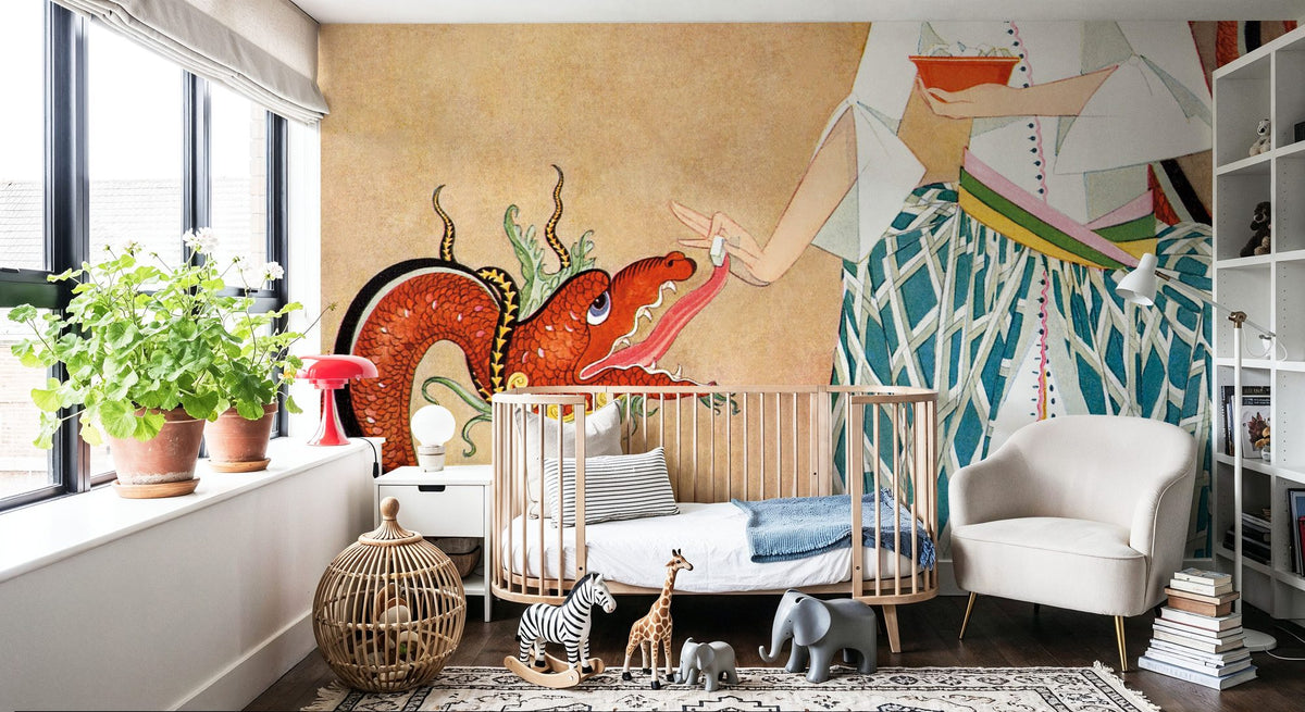 Vintage Fashion Cover IX Mural Wallpaper - room preview 04