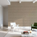 Coastal Signals Taupe Mural Wallpaper - room preview 04