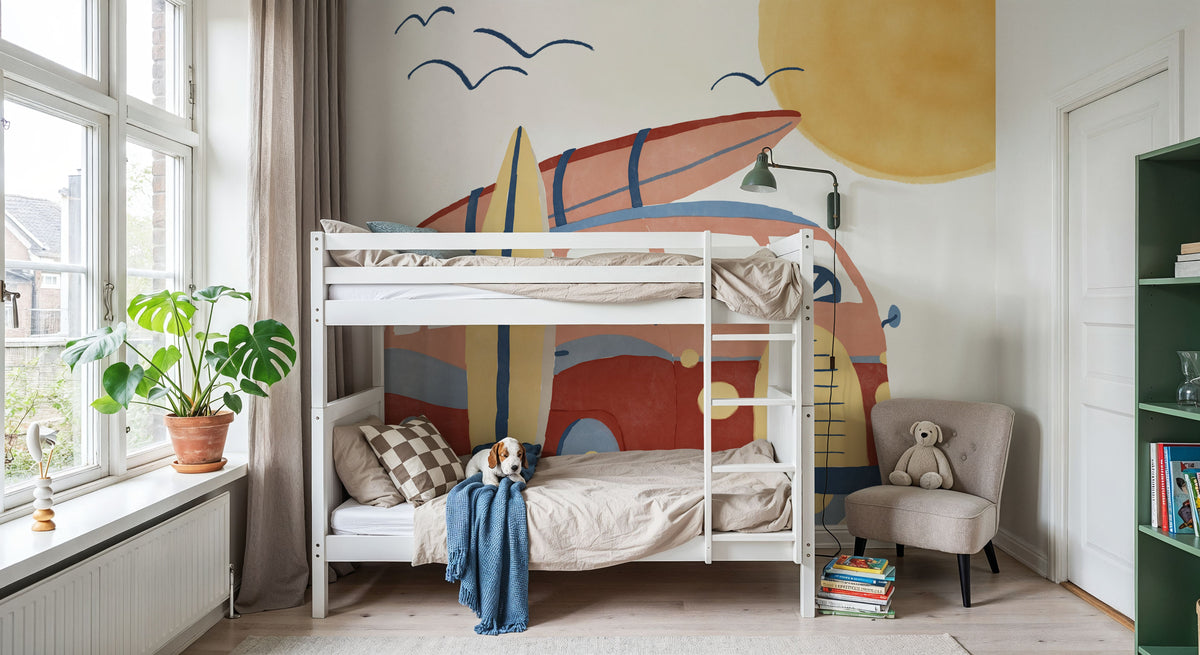 Surf Bus No.1 Mural Wallpaper - room preview 04