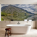 Azure Alpine Mirror Mural Wallpaper - room preview 04