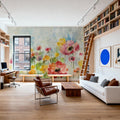 Summer Rain Floral Mural Wallpaper - room preview 04