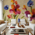 Bold Bright Flowers I Mural Wallpaper - room preview 04