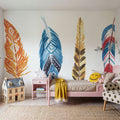 Rainbow Feathers II Mural Wallpaper - room preview 04
