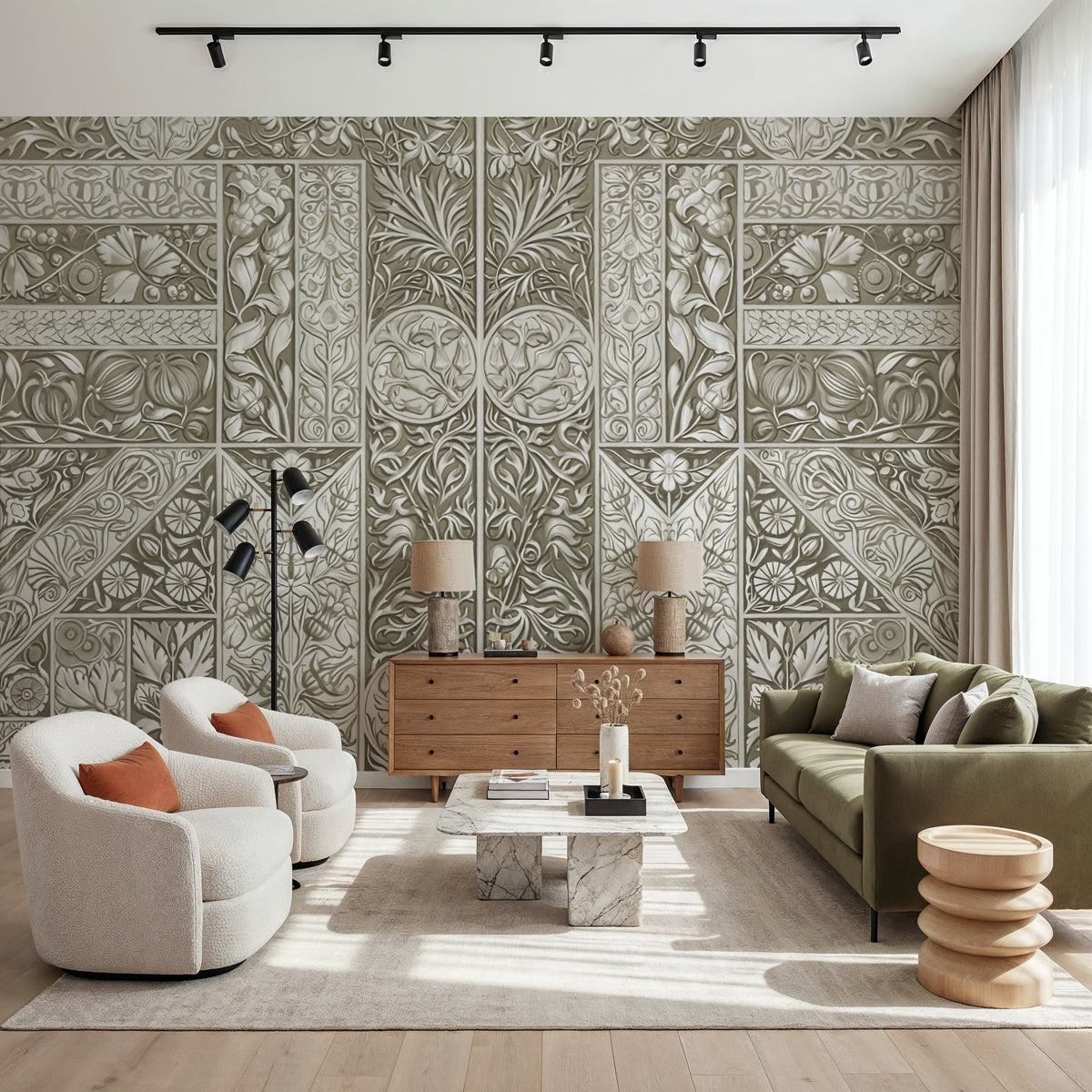 Flower Collection, Thyme Mural Wallpaper - room preview 04