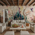 Magical Birds Mural Wallpaper - room preview 04