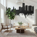 Essen Germany Skyline Black & White Mural Wallpaper - room preview 04