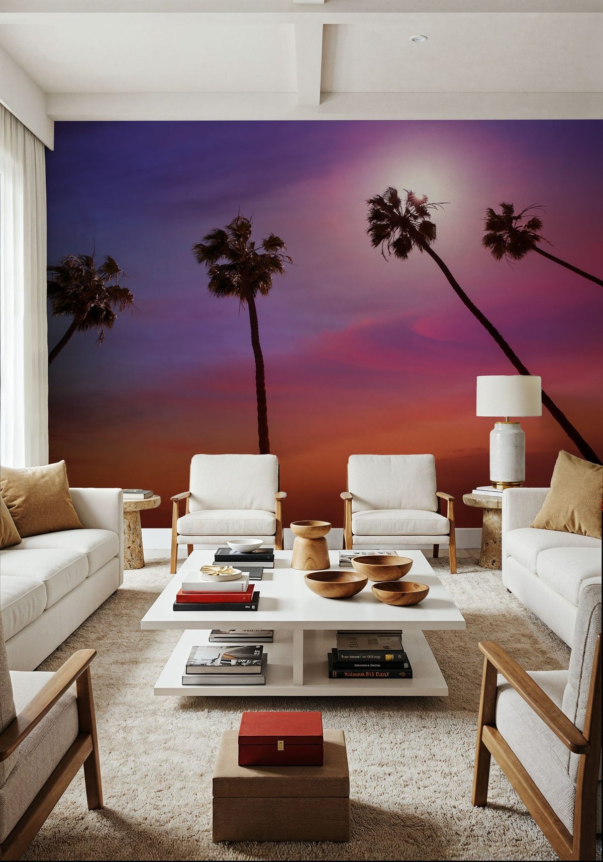 Thousand Palms Mural Wallpaper - room preview 04
